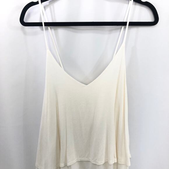 0102 NEW White Cami Spaghetti Strap Top - Picture 5 of 8